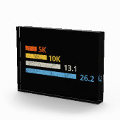 Laufstrecken I - 5K 10K 13,1 26,2 Marathonläufer Fotoblock (Rechts)