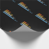 Laufstrecken I - 5K 10K 13,1 26,2 Marathonläufer Geschenkpapier (Ecke)