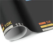 Laufstrecken I - 5K 10K 13,1 26,2 Marathonläufer Geschenkpapier (Rolleneckpunkt)