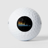 Laufstrecken I - 5K 10K 13,1 26,2 Marathonläufer Golfball (Vorderseite)