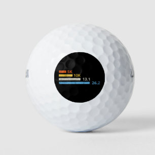 Laufstrecken I - 5K 10K 13,1 26,2 Marathonläufer Golfball