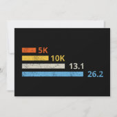 Laufstrecken I - 5K 10K 13,1 26,2 Marathonläufer Karte (Vorderseite)