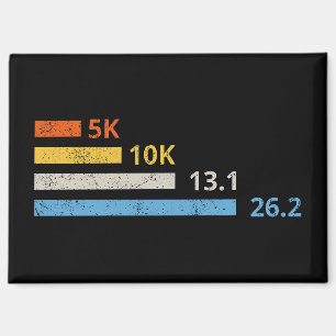 Laufstrecken I - 5K 10K 13,1 26,2 Marathonläufer Magnet
