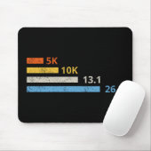 Laufstrecken I - 5K 10K 13,1 26,2 Marathonläufer Mousepad (Mit Mouse)