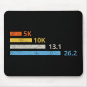 Laufstrecken I - 5K 10K 13,1 26,2 Marathonläufer Mousepad (Vorne)