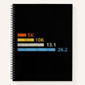 Laufstrecken I - 5K 10K 13,1 26,2 Marathonläufer Notizblock (Vorderseite)