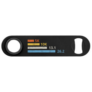 Laufstrecken I - 5K 10K 13,1 26,2 Marathonläufer Speed Flaschenöffner