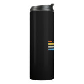 Laufstrecken I - 5K 10K 13,1 26,2 Marathonläufer Thermosbecher (Nach links gedreht)