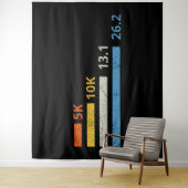 Laufstrecken I - 5K 10K 13,1 26,2 Marathonläufer Wandteppich (Beispiel)