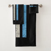 Laufstrecken II - 5K 10K 21K 42K Marathoner Badhandtuch Set (Insitu)