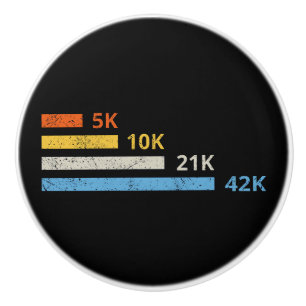 Laufstrecken II - 5K 10K 21K 42K Marathoner Keramikknauf