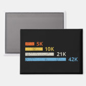 Laufstrecken II - 5K 10K 21K 42K Marathoner Magnet (Vorderseite/Rückseite)