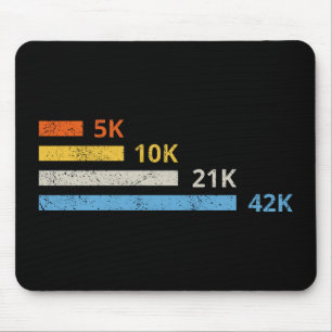 Laufstrecken II - 5K 10K 21K 42K Marathoner Mousepad