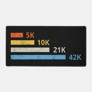 Laufstrecken II - 5K 10K 21K 42K Marathoner Schreibtischunterlage