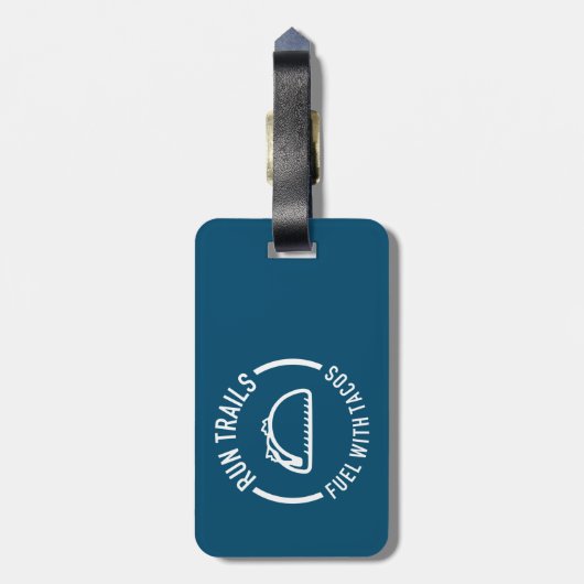 Laufstrecken mit Tacos Gepäckanhänger (Rückseite vertikal)