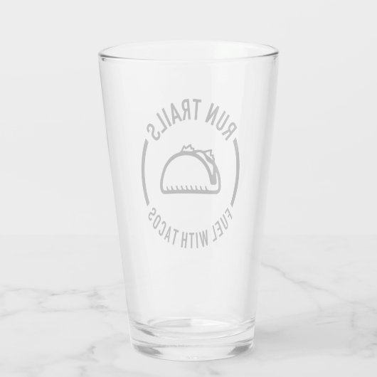Laufstrecken mit Tacos Glas (Rückseite)