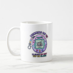 Läuft auf 1 Prozent Bitte nicht auf das Glas tippe Kaffeetasse