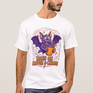 Läuft auf Kaffee-und-Chaos-T-Shirt T-Shirt