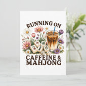 Läuft auf Koffein & Mahjong Ankündigung (Stehend Vorderseite)