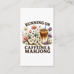Läuft auf Koffein & Mahjong Begleitkarte