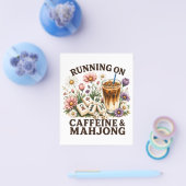 Läuft auf Koffein & Mahjong Flyer (Einzeln)