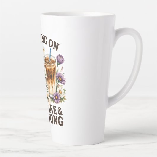 Läuft auf Koffein & Mahjong Milchtasse (Rechts)