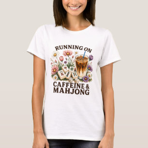 Läuft auf Koffein & Mahjong T-Shirt
