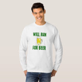 Läuft für Bier T-Shirt (Vorne ganz)
