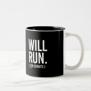 Läuft für Schaumgummiringe - laufende Fitness Zweifarbige Tasse