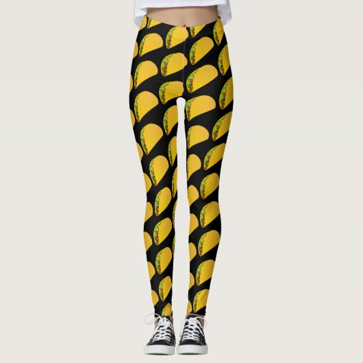 Läuft für Tacos Leggings (Vorderseite)