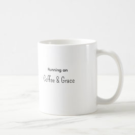 Läuft mit Kaffee & Anmut Geschenktasse für Betreue Kaffeetasse