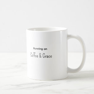 Läuft mit Kaffee & Anmut Geschenktasse für Betreue Kaffeetasse