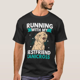 Läuft mit meinem Bestfriend Canicross Dog Runner T-Shirt