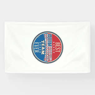 Laufteam Patriotisches Vintage-Abzeichen Design_1 Banner