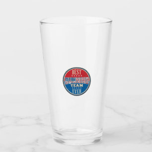 Laufteam Patriotisches Vintage-Abzeichen Design_1 Glas
