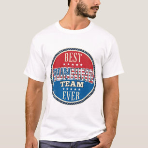 Laufteam Patriotisches Vintage-Abzeichen Design_1 T-Shirt