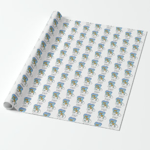 Laufübung Rentier Weihnachten Geschenkpapier