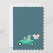 Laufwerk | Dinosaur Babydusche Einladung (Rückseite)