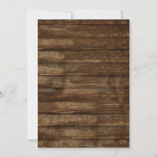 Laufwerk durch Babydusche Eukalyptus Rustikales Ho Einladung (Rückseite)