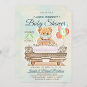 Laufwerk durch Babydusche für Junge oder Mädchen Einladung (Vorne/Hinten)