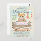 Laufwerk durch Babydusche für Junge oder Mädchen Postkarte (Vorne/Hinten)