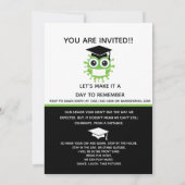 Laufwerk durch Graduierungspartei Coronavirus Ankündigung (Rückseite)