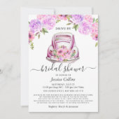 Laufwerk durch Virtual Watercolor Floral Brautpart Einladung (Vorderseite)