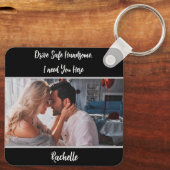 Laufwerk ein sicheres Foto-Geschenk für den Eheman Schlüsselanhänger (Rückseite)