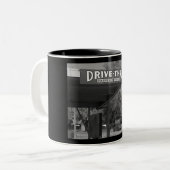 Laufwerk in den 50er Jahren Zweifarbige Tasse (Vorderseite Links)