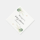 Laufwerk mit Baby-Dusche Grün und Gold Serviette (Ecke)