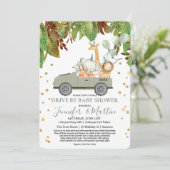 Laufwerk mit Baby Shower Virtual Baby Dusche Einladung (Stehend Vorderseite)