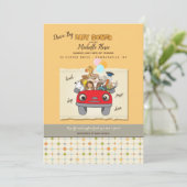 Laufwerk mit Babydusche Einladung (Stehend Vorderseite)