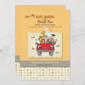 Laufwerk mit Babydusche Einladung (Vorne/Hinten)