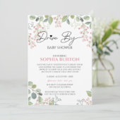 Laufwerk mit Babydusche Einladung (Stehend Vorderseite)